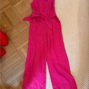 Mango Vibrant Pink Jumpsuit